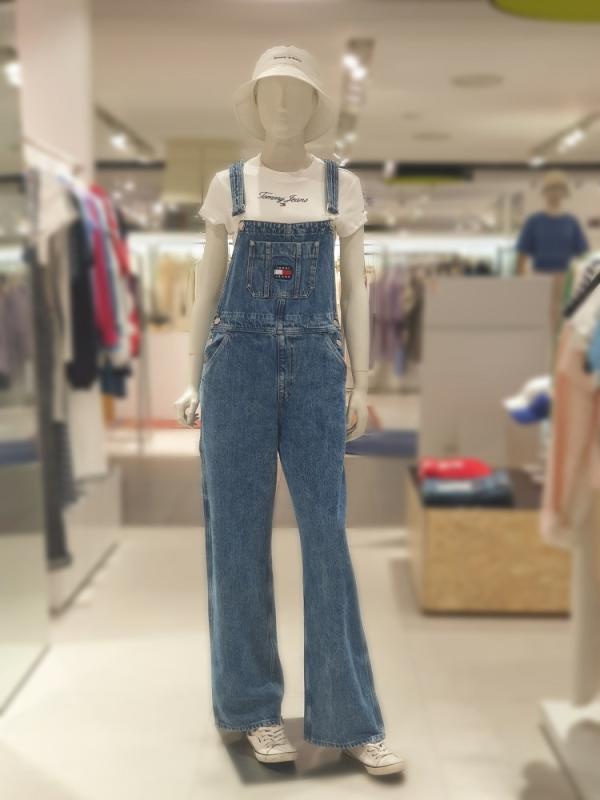 타미진스 여성 멜빵 오버롤 와이드 데님팬츠 T32D6NED20TWT1 LE1214933760