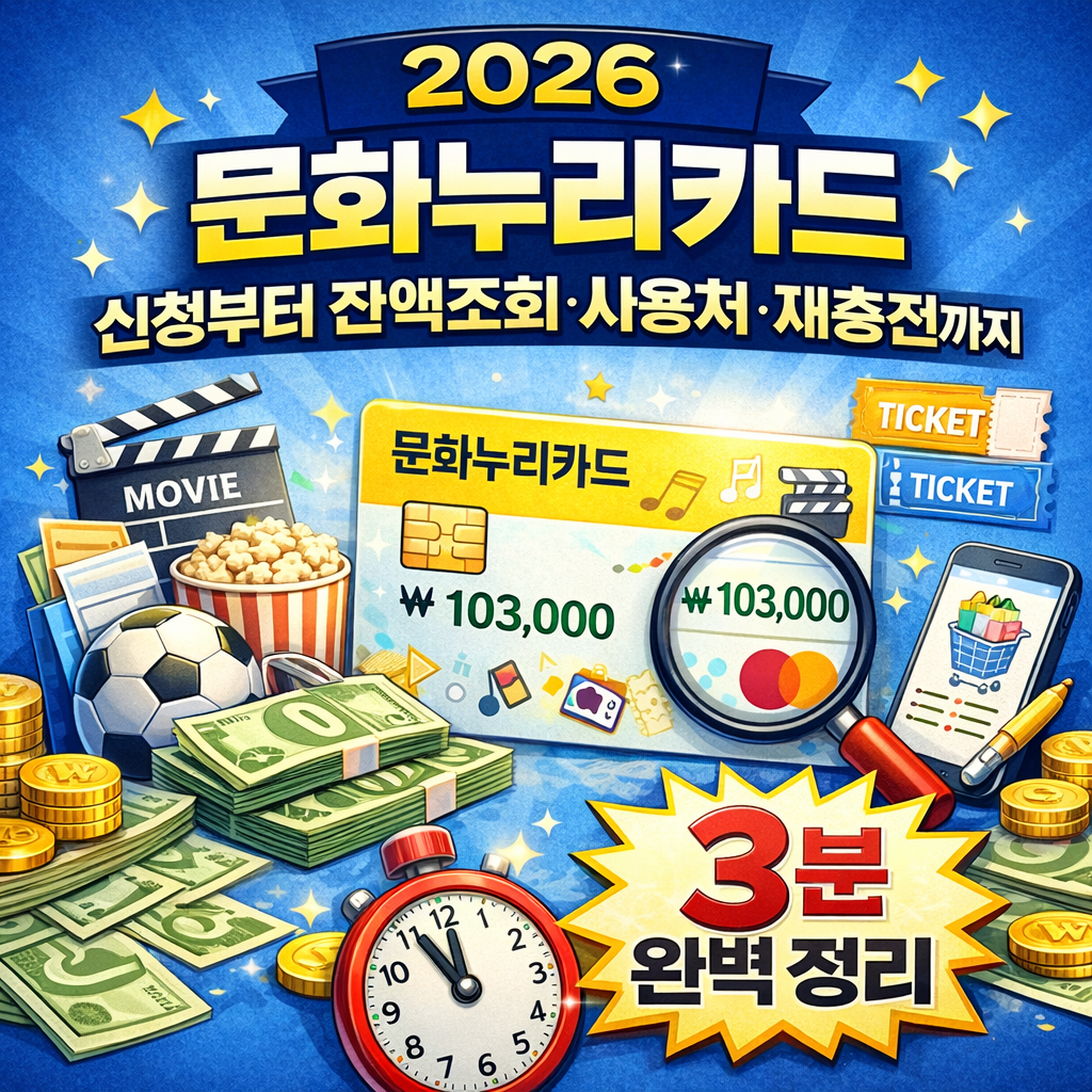 2026 문화누리카드 발급하러 가기