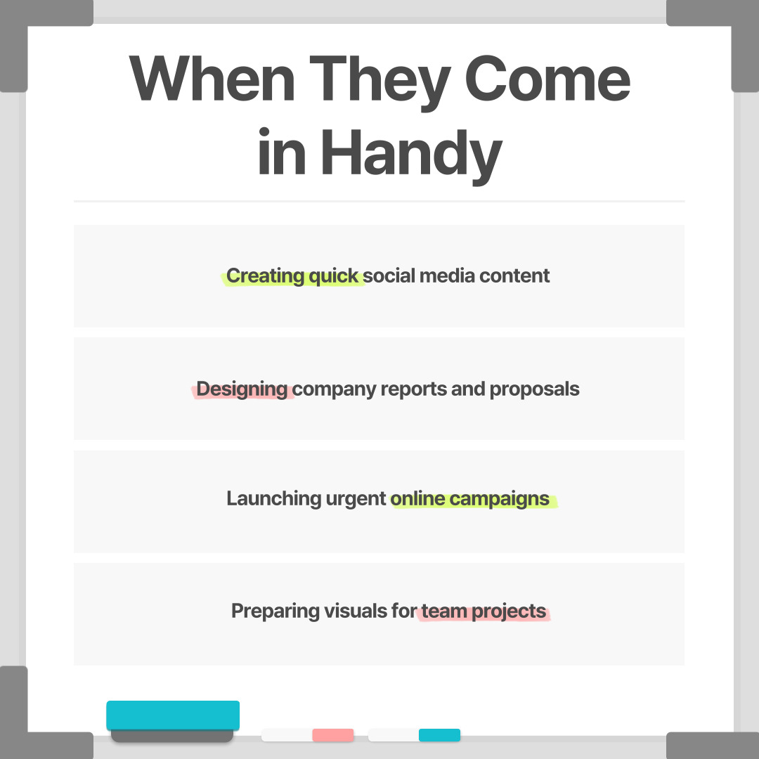 When They Come in Handy