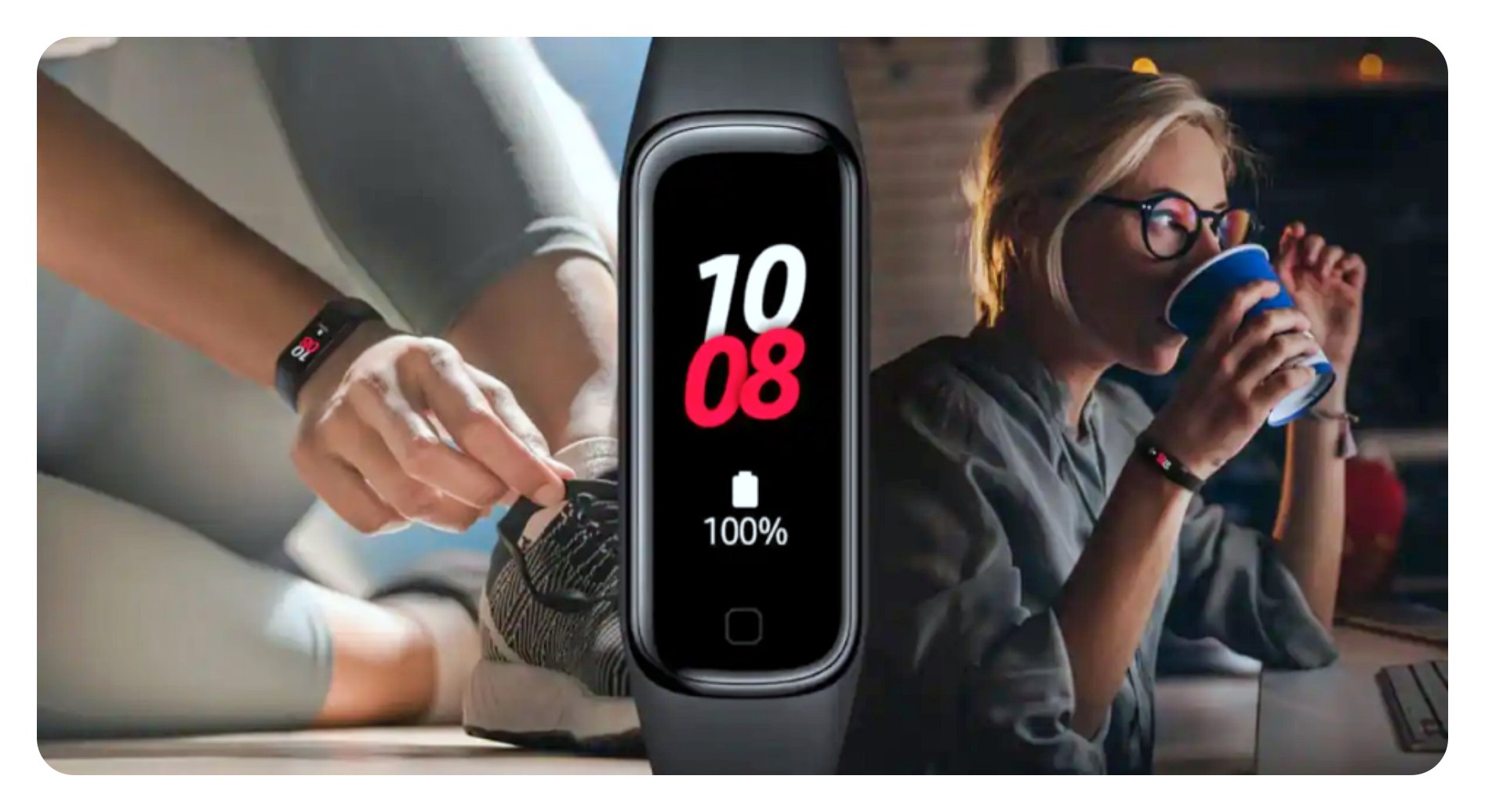 갤럭시핏3로 운동&middot;수면&middot;스트레스 데이터를 확인하는 화면