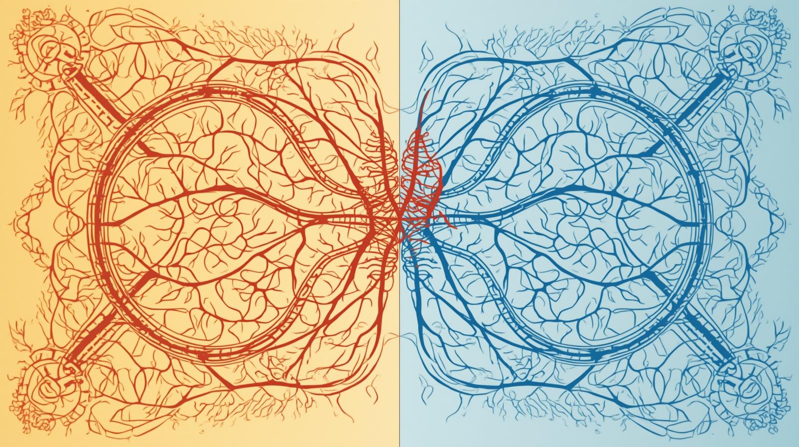 자율신경 밸런스 일러스트
