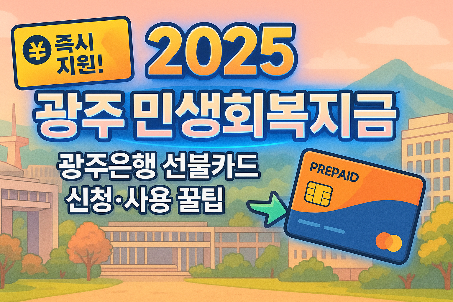 광주은행 선불카드 신청방법부터 사용처