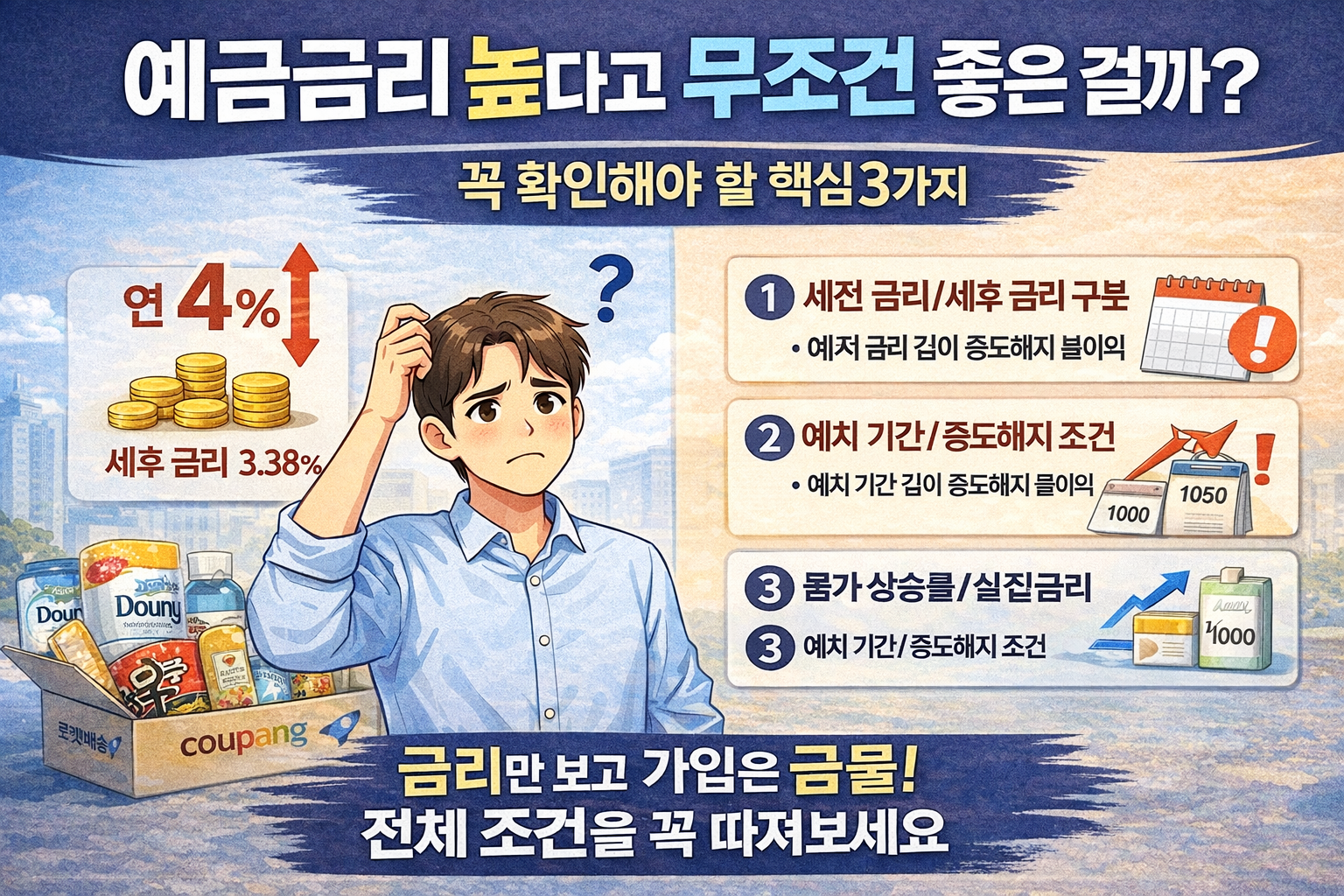 예금금리 높다고 무조건 좋은 걸까?