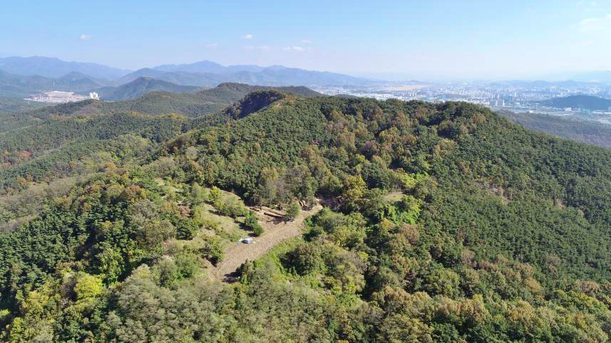 대구팔거산성 전경, 문화재청
