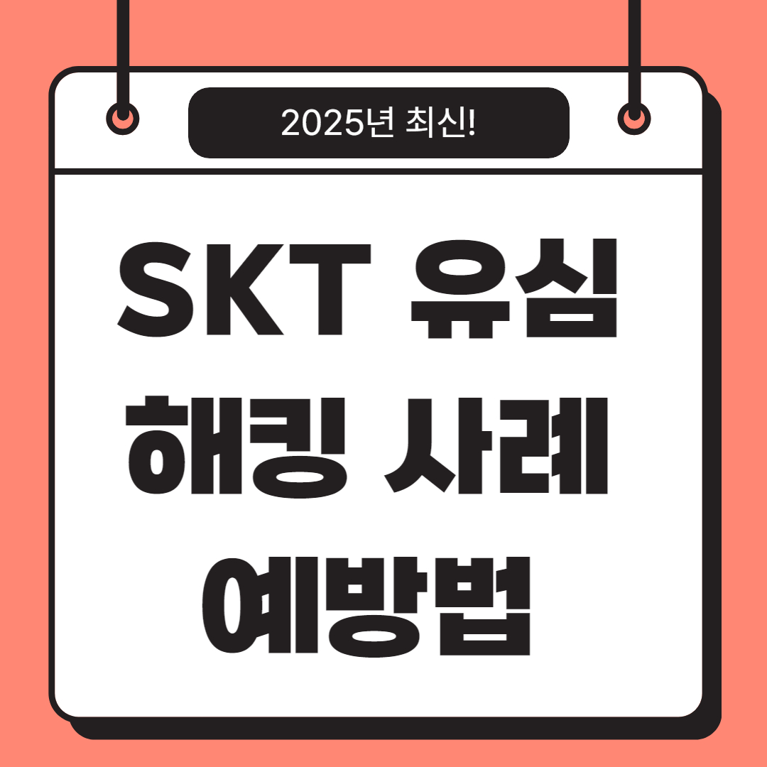 SKT 유심 해킹 사례와 예방법 총정리 관련사진