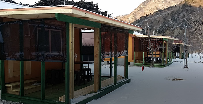 6시 내고향 무주 카페 캠핑 체험 무주눈꽃덕유캠프