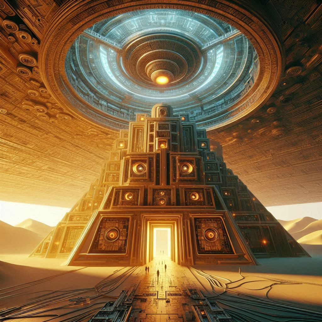 피라미드의 비밀 통로와 외계인의 기술