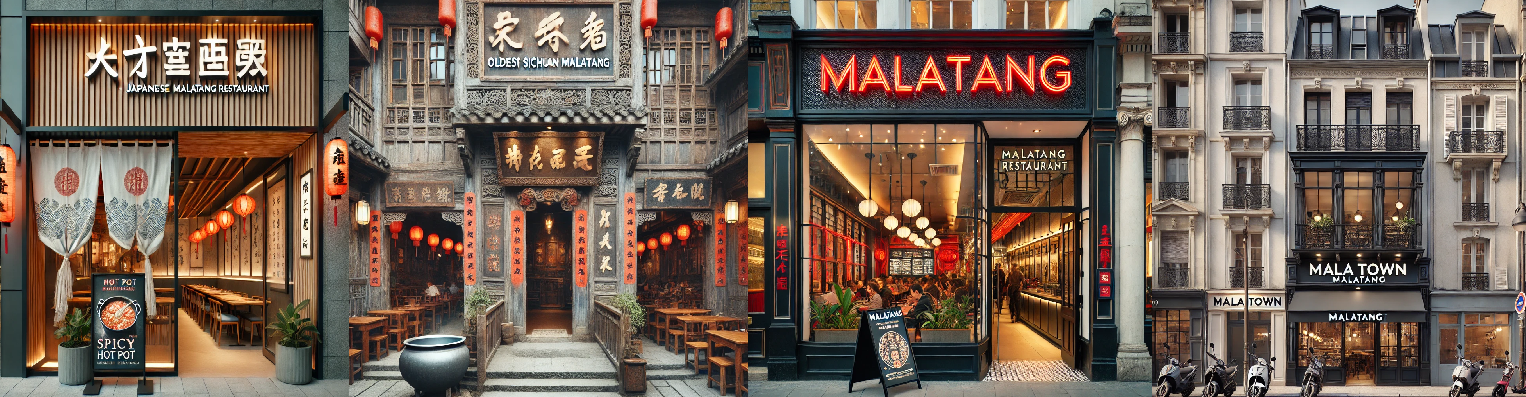 일본, 중국, 뉴욕, 파리의 마라탕 가게