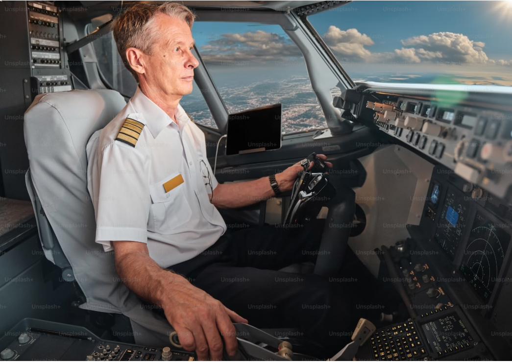 파일럿 은퇴 후 항공 산업 내에서 가능한 업무 관련한 사진