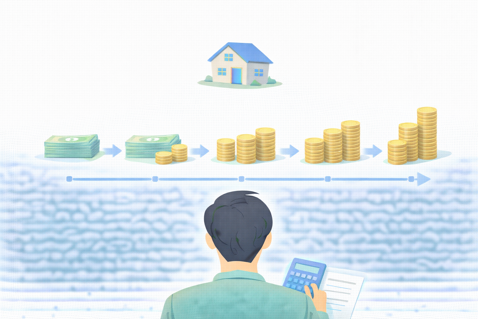 아파트 중도금 납부 구조와 반복되는 비용 부담을 설명하는 이미지