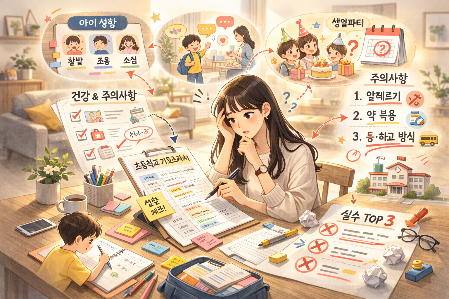 기초조사서 작성법, 초등 입학 전 꼭 확인해야 할 것들