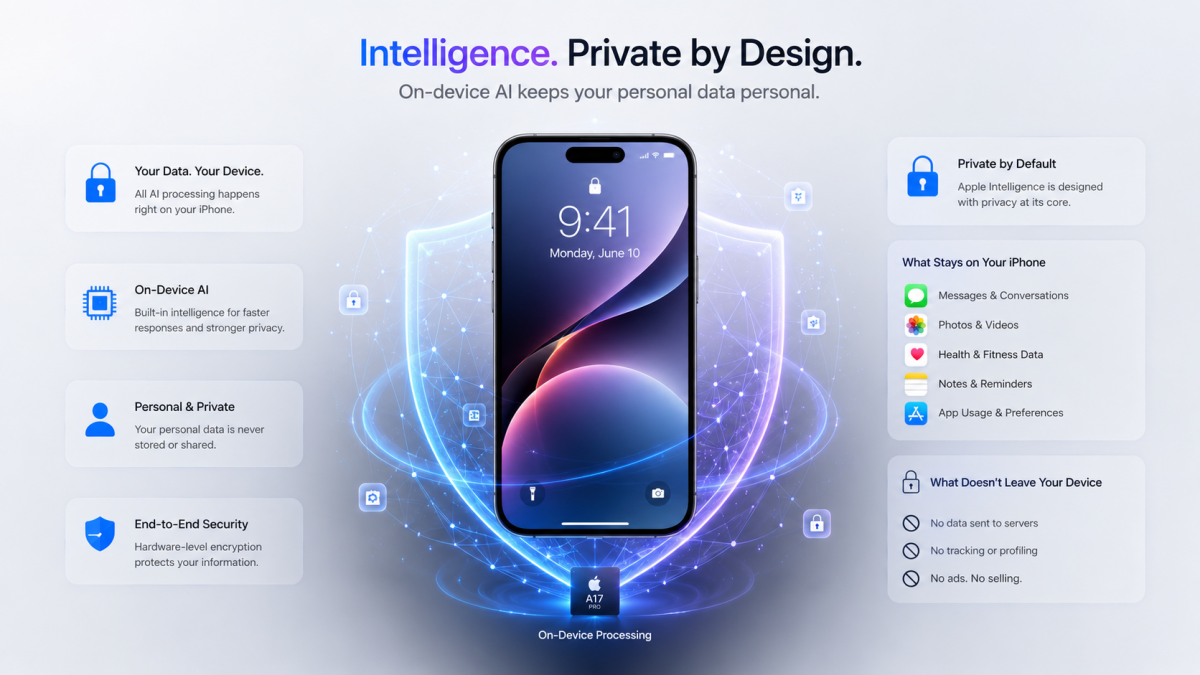Apple Intelligence의 온디바이스 AI 개인정보 보호 구조