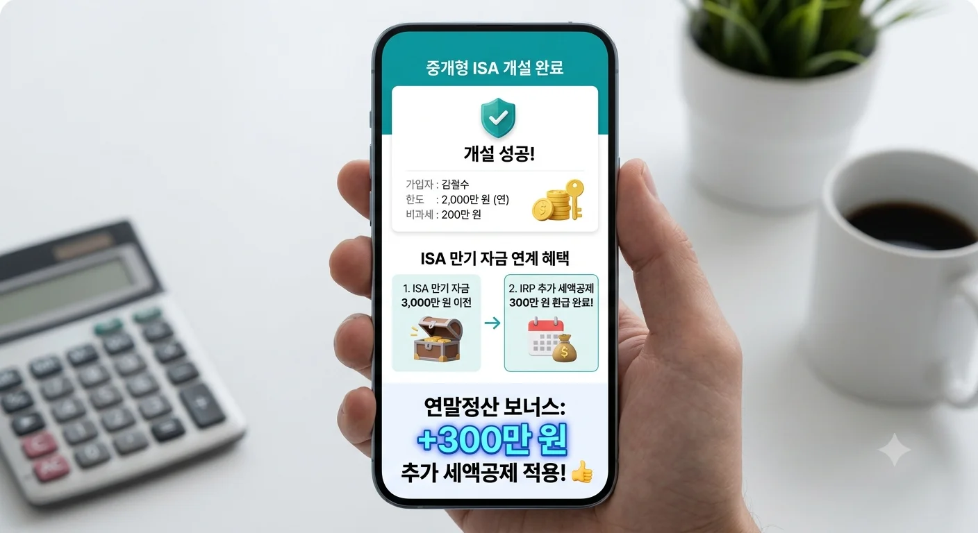 ISA 만기 해지 자금 IRP 계좌 이전 10퍼센트 추가 세액공제 혜택