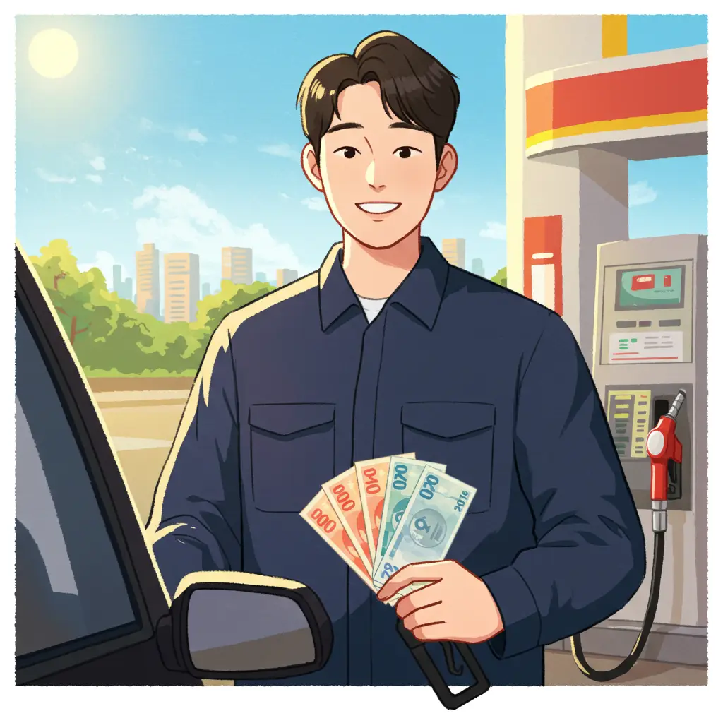 민생회복 지원금 주유소 사용