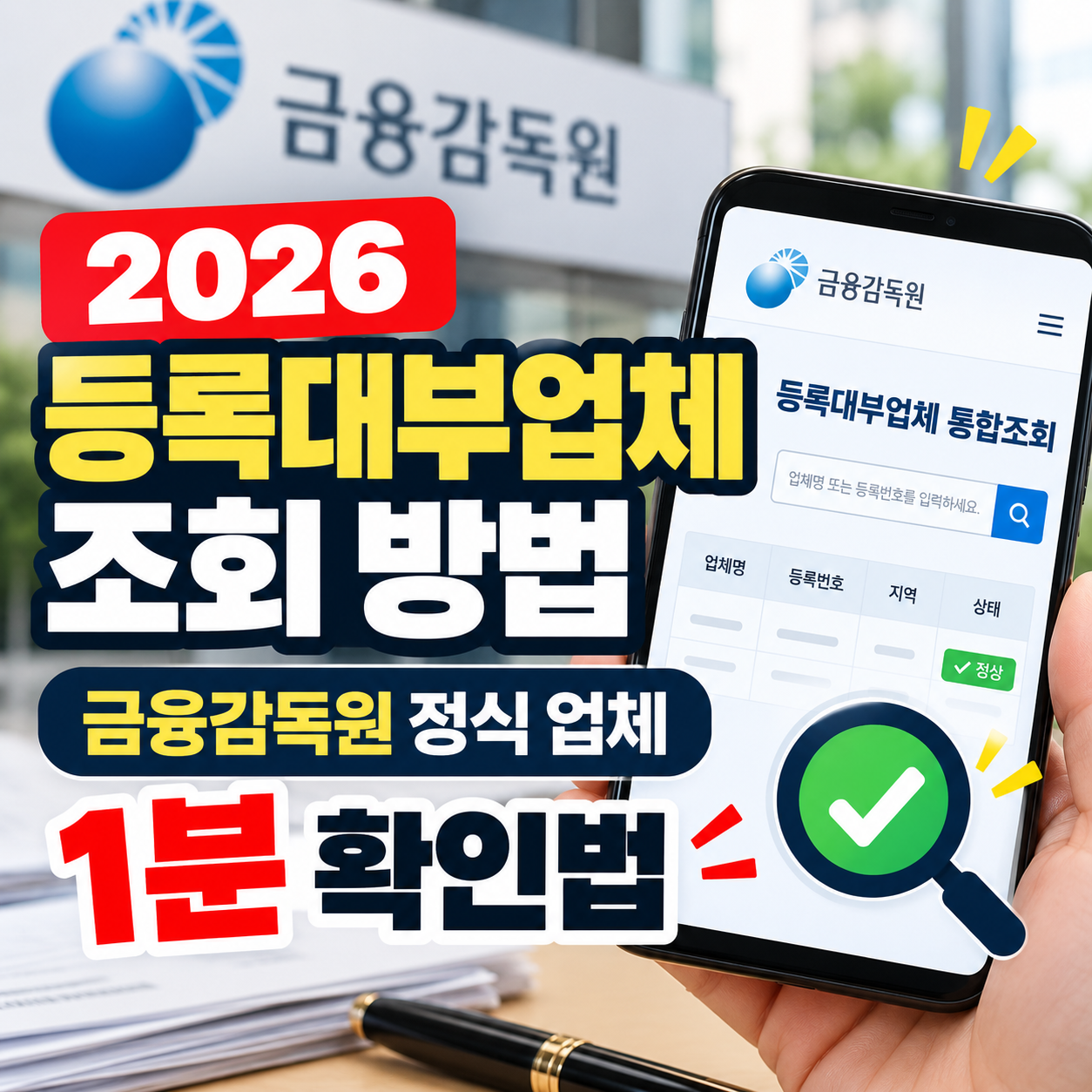 등록대부업체조회, 대부업체조회, 금융감독원대부업체조회, 정식대부업체조회, 불법사금융