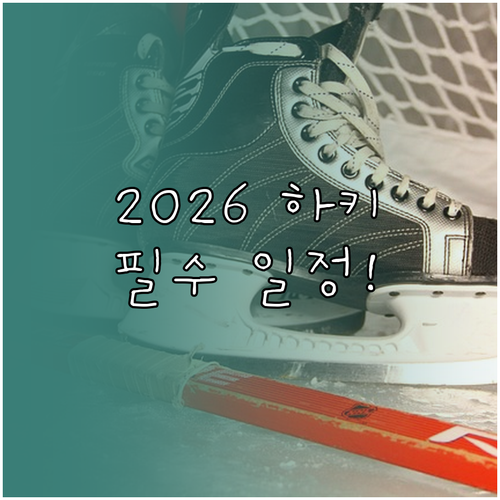 2026 동계올림픽 아이스하키 개최 ..