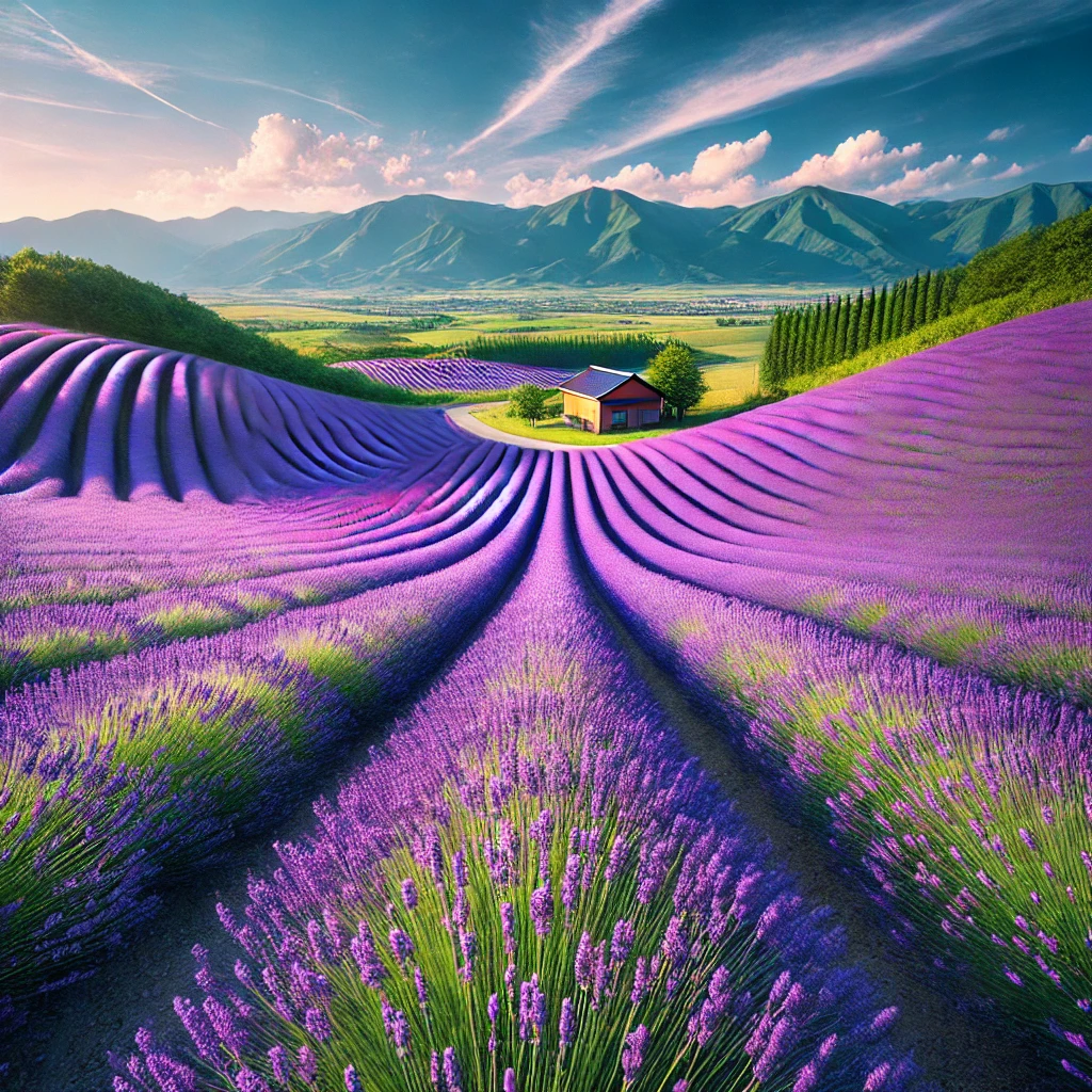 여름엔 보랏빛 라벤더 밭