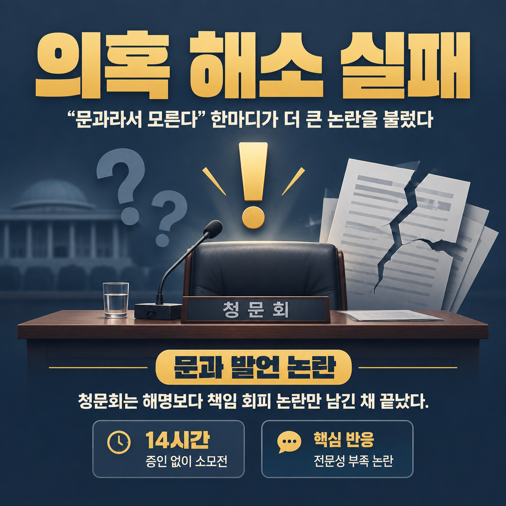 의혹 해소 실패