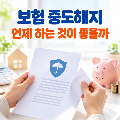 보험 중도해지 언제 하는 것이 좋을까