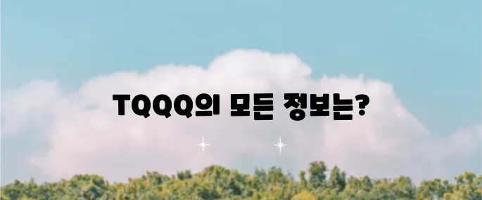 TQQQ에 대해 알아보자 주가, 배당금, 수수료 그리고 투자 방법까지 자세히 살펴보며 이해를 돕겠다