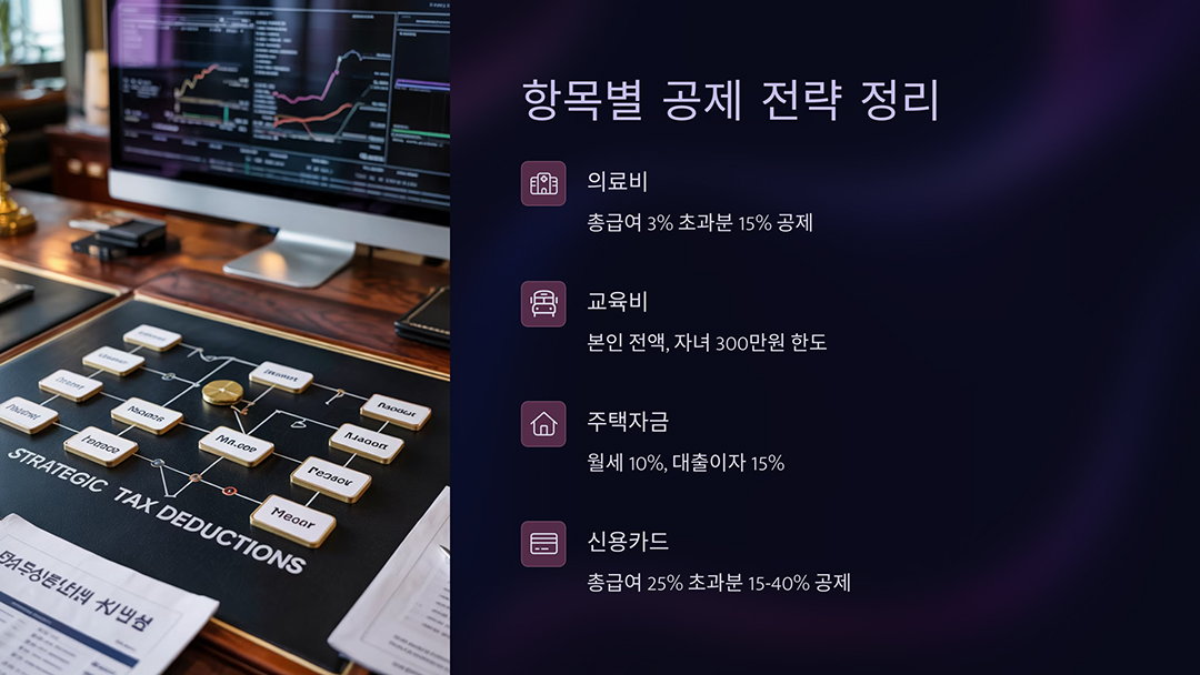 항목별 공제 전략 정리