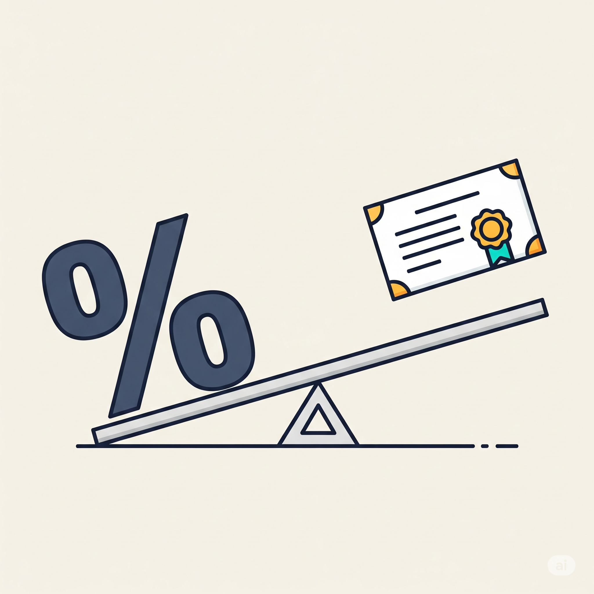 금리와 채권 가격이 반대로 움직이는 시소 관계를 보여주는 인포그래픽