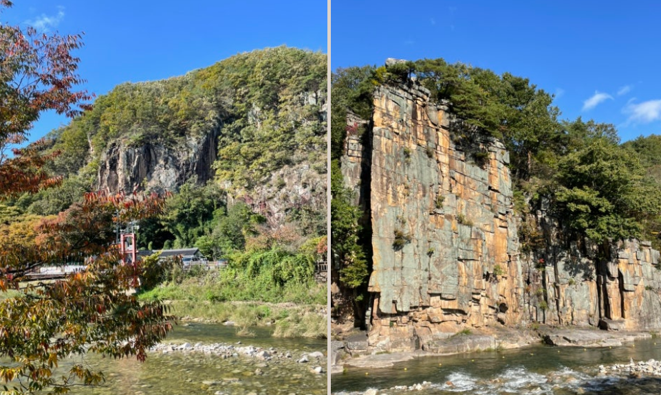 사인암 전경 사진