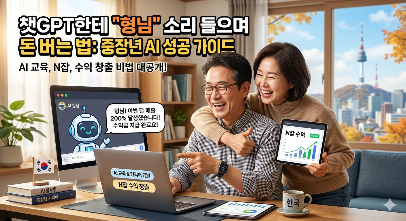 챗GPT한테 "형님" 소리 듣는 법: AI가 우리 집 가계부를 구원하러 오셨다! (부제: AI 공부, 늦었다고 생각할 때가 진짜 돈 벌 때입니다)
