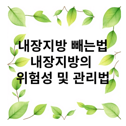 내장지방 빼는법