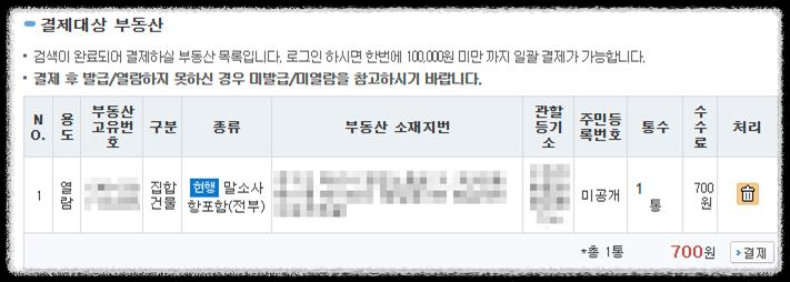 부동산 등기부등본 발급 및 열람