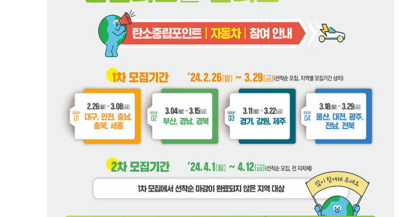 탄소중립포인트 자동차 신청기간
