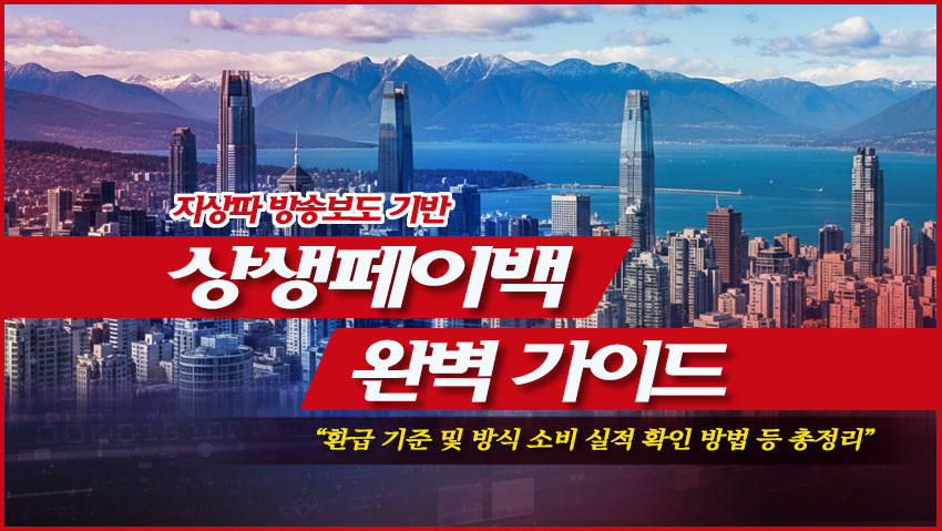 상생페이백 완벽가이드 "환급 기준 및 방식, 소비 실적 확인 방법 등"