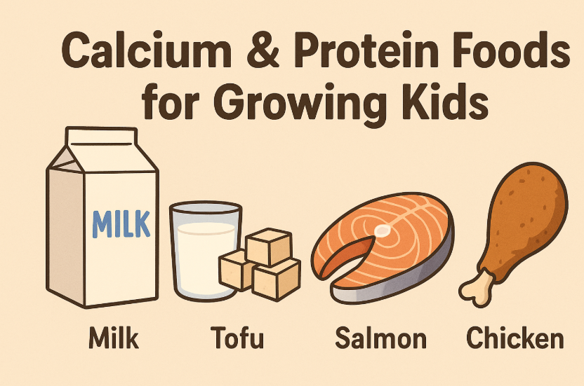 초등·중등 아이 성장에 좋은 칼슘·단백질 식품