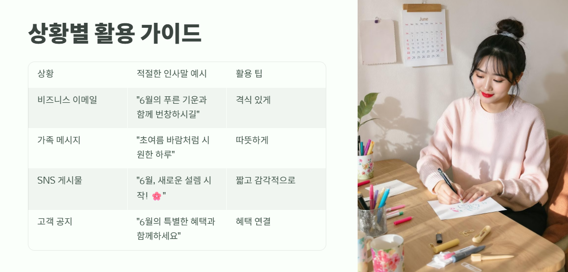 6월 인사말 모음집 총정리 6