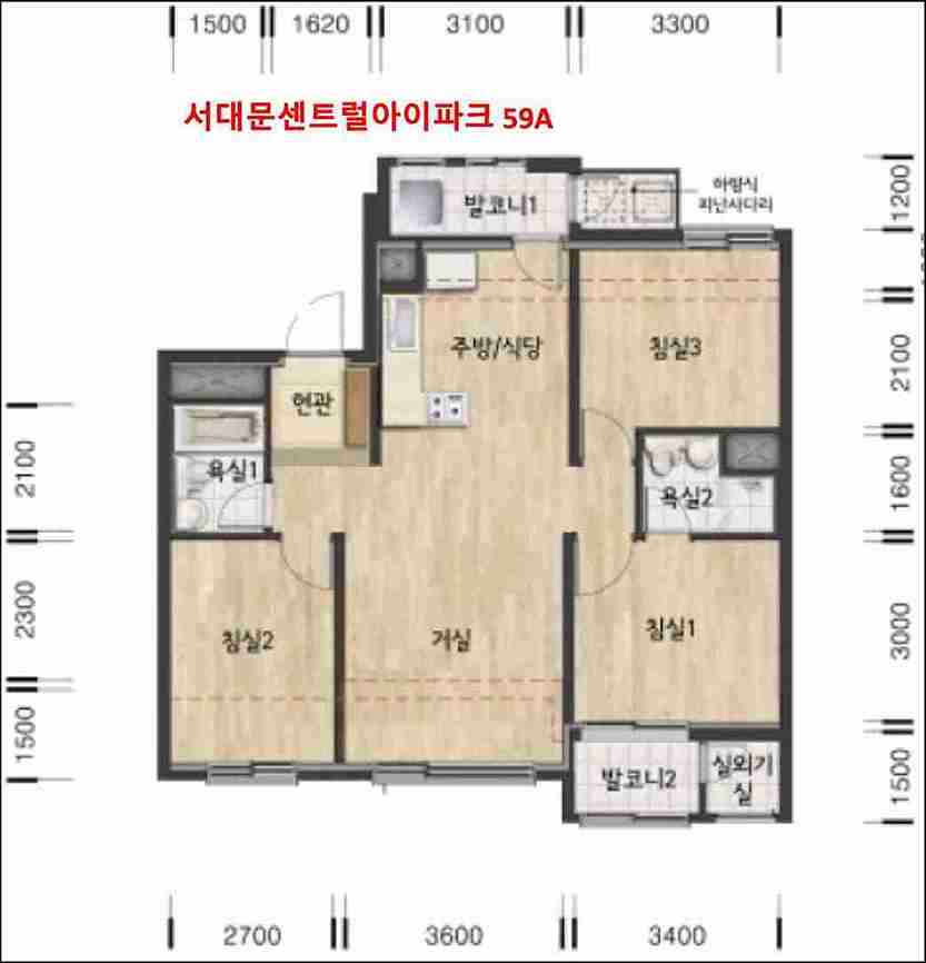서대문센트럴아이파트-59A-평면도