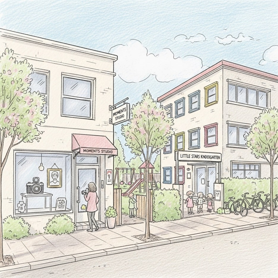 정겨운 느낌이 가득한 동네 골목 풍경