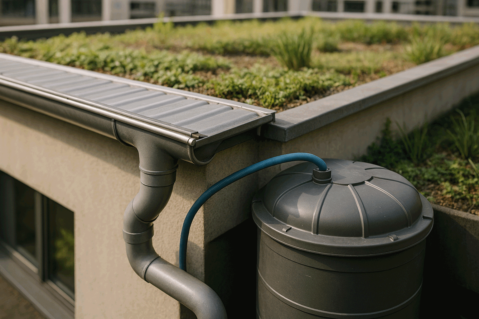 도시 빗물 재활용과 옥상 텃밭의 통합 관리 시스템