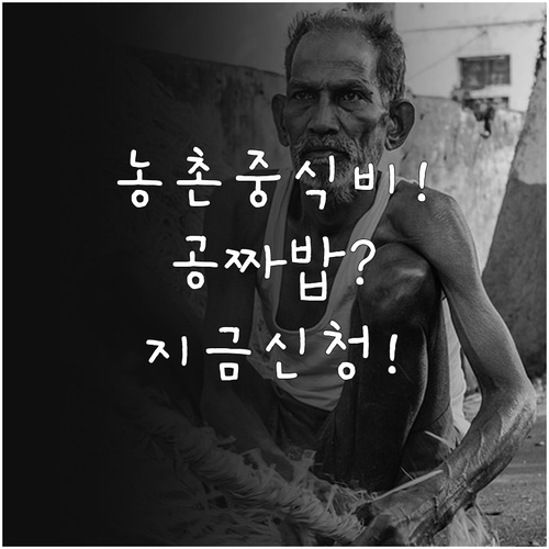 농촌 현장 근로자 중식비 지원 혜택 ..