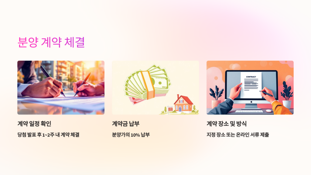 분양 계약 체결