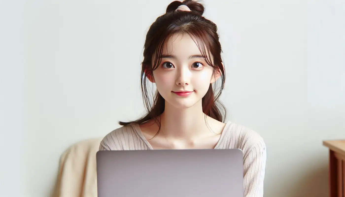 비트코인-매수하는법을-알아보는-여성의-모습