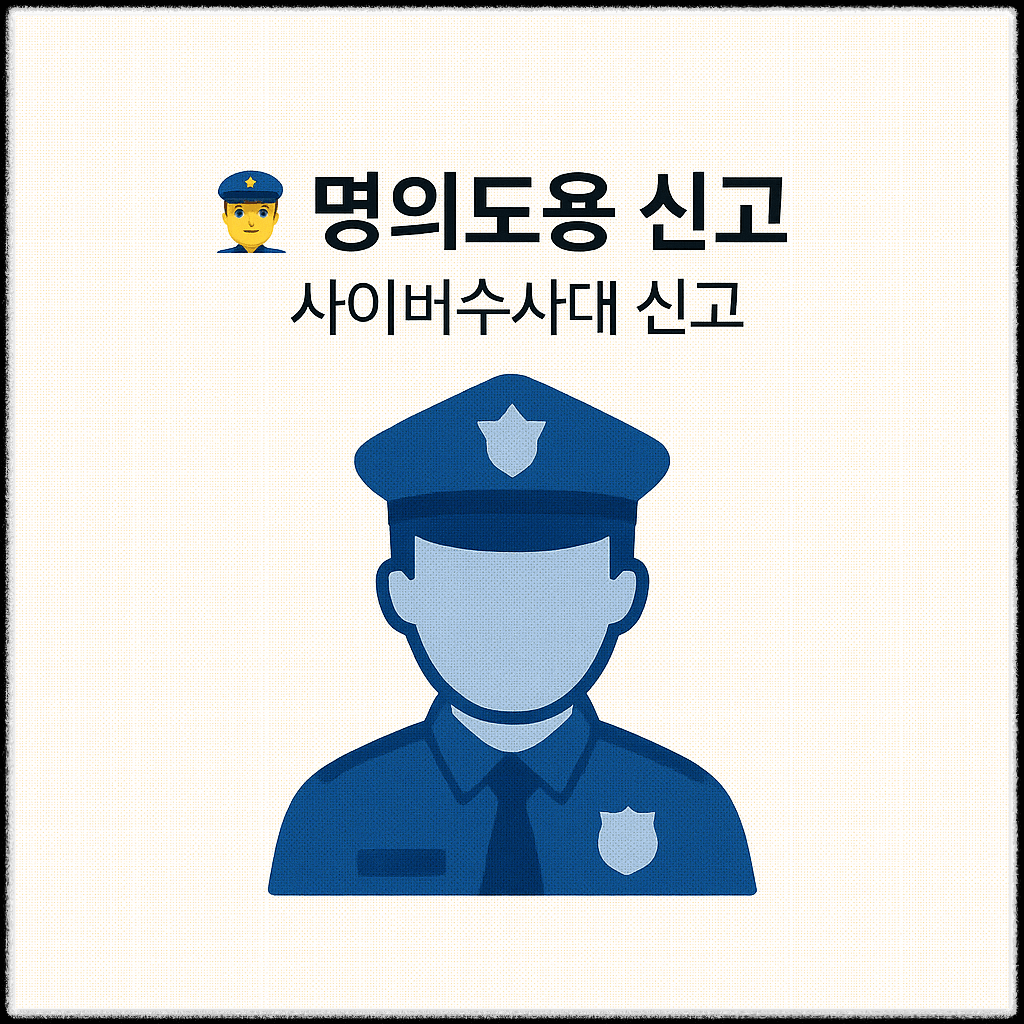 명의도용이 발생 시 대처 안내