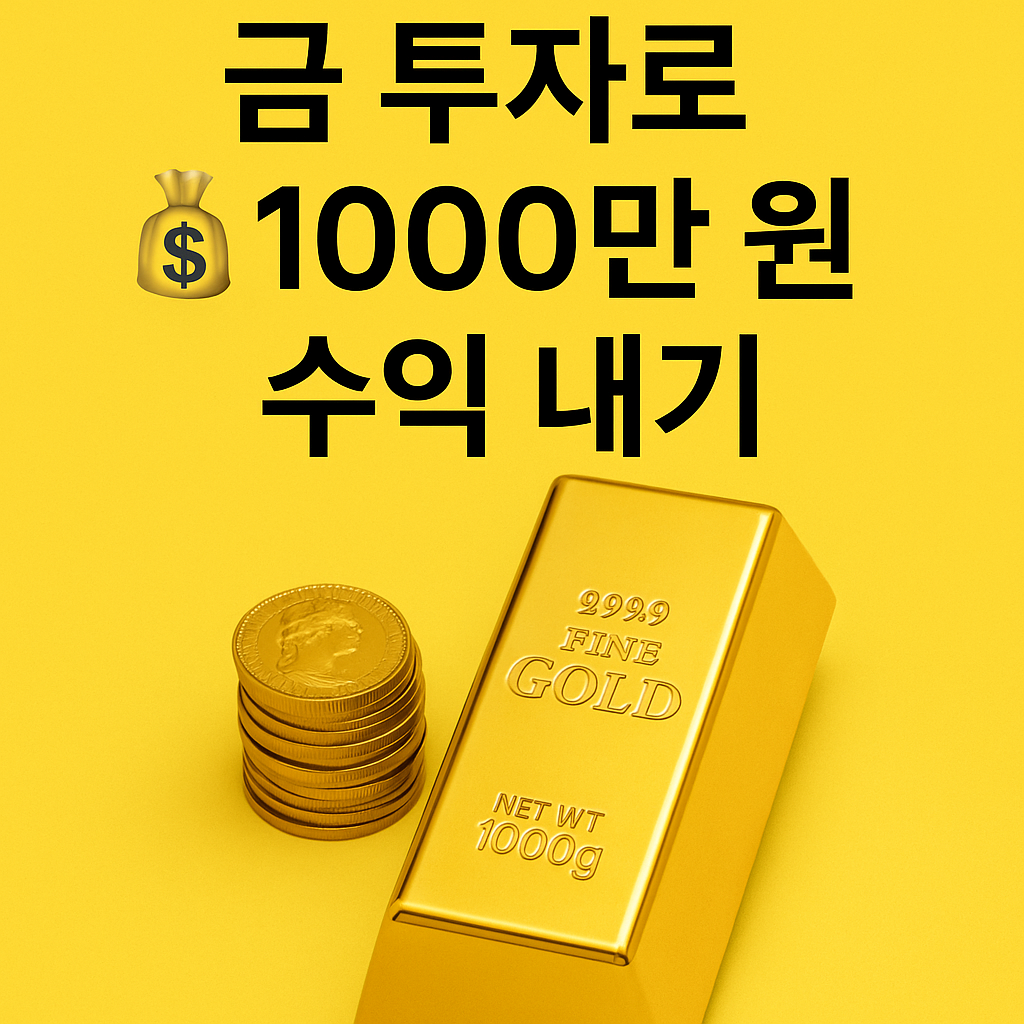 금 투자로 1000만원 수익 내기