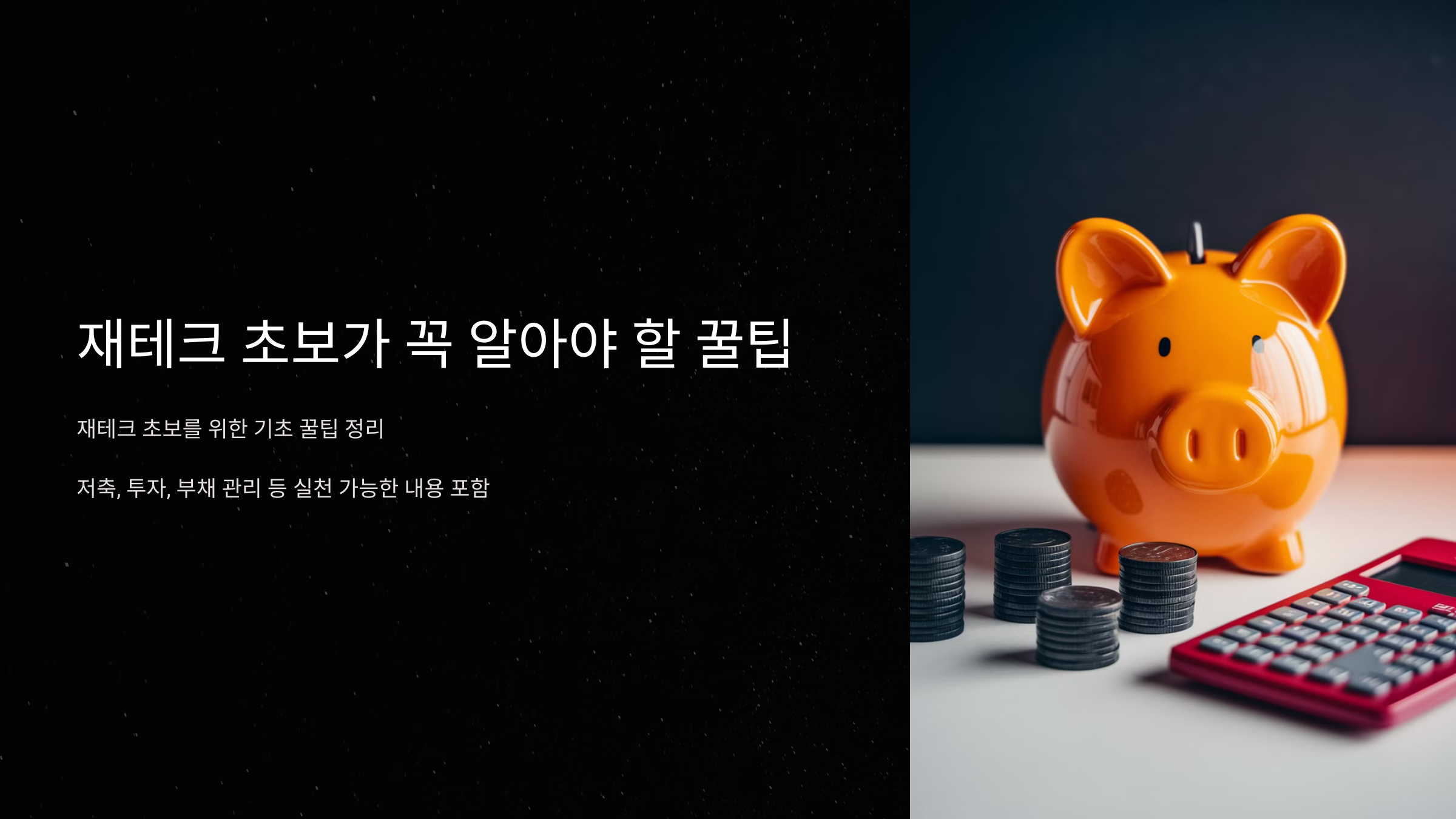 재테크 초보가 꼭 알아야 할 꿀팁