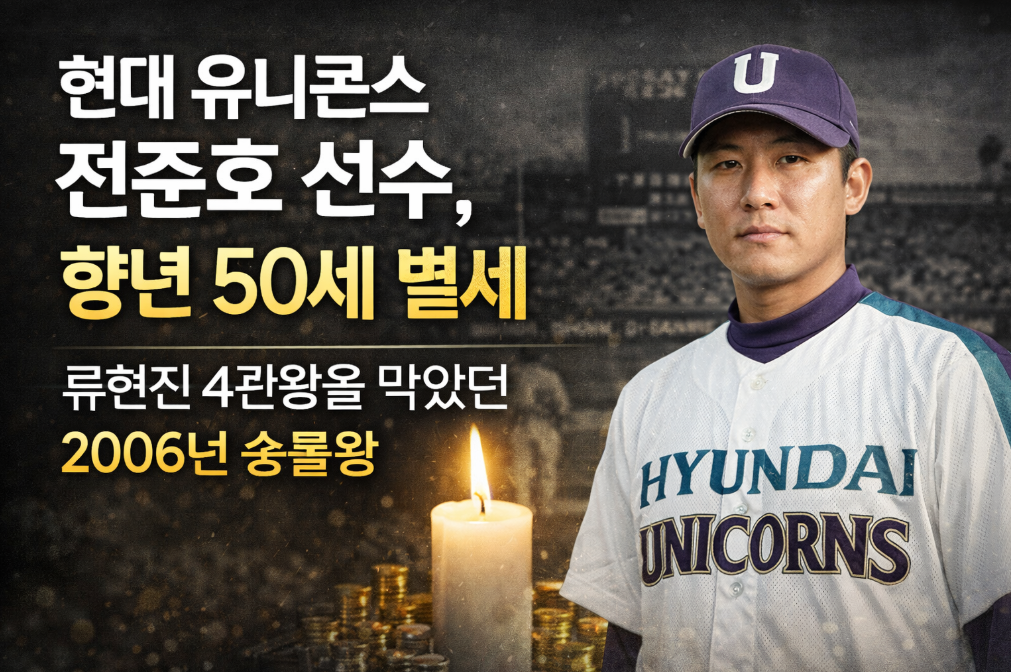 전준호 별세, 류현진 4관왕 저지한 2006년 승룡왕의 마지막