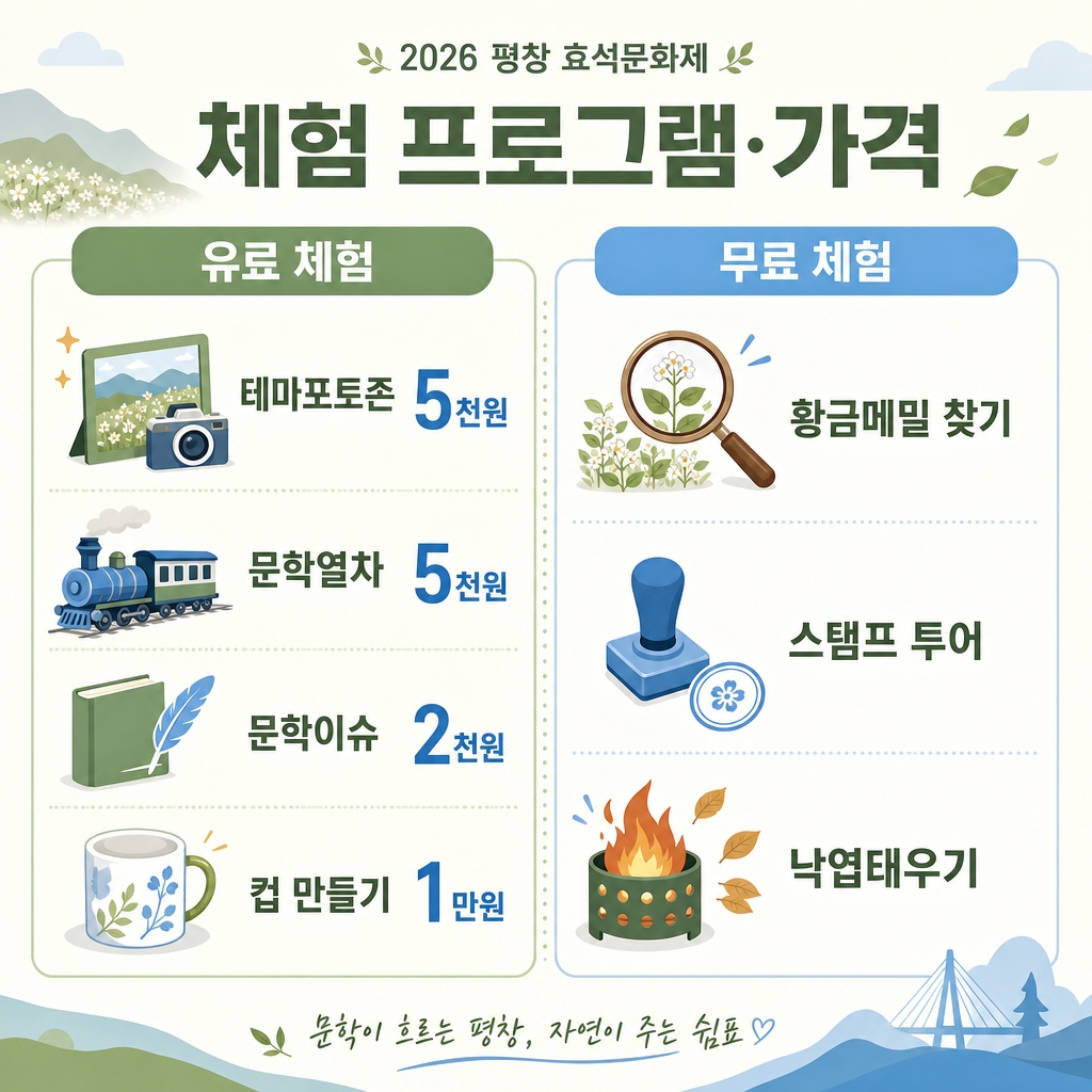 무료·유료 체험 프로그램과 가격