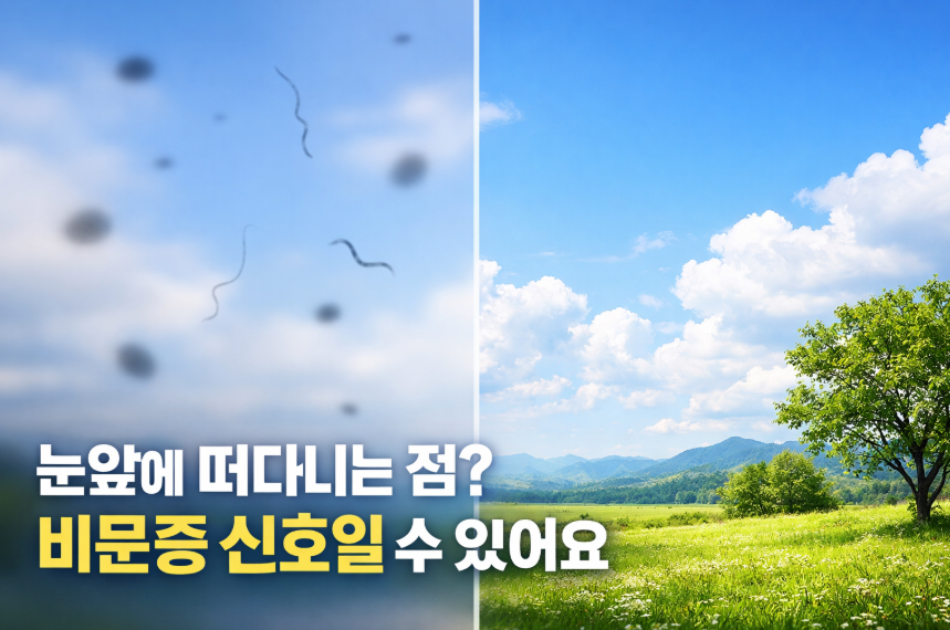 비문증 없애는 법 있을까? 악화 원인과 관리 방법 정리