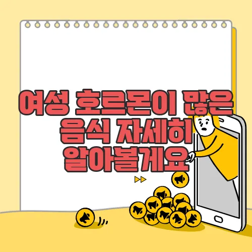 여성 호르몬이 많은 음식 자세히 알아볼게요