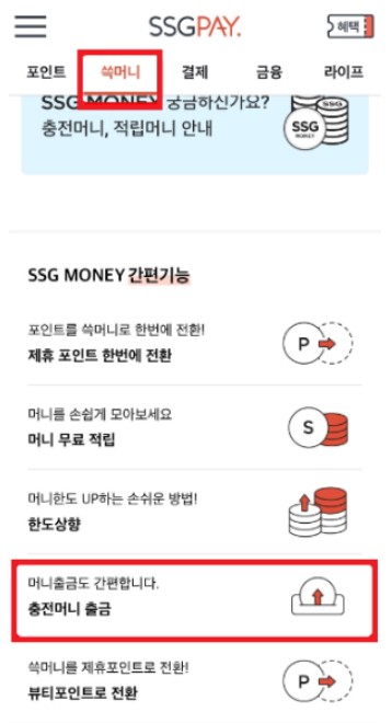 신세계 SSG 페이 앱 사진