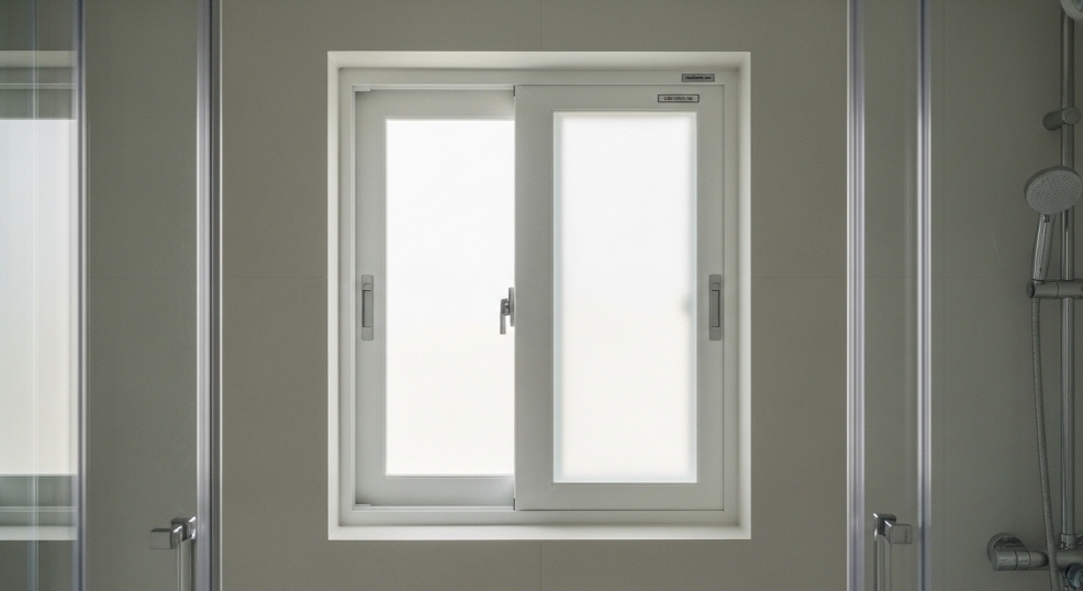 화장실 창문 닫힌 모습