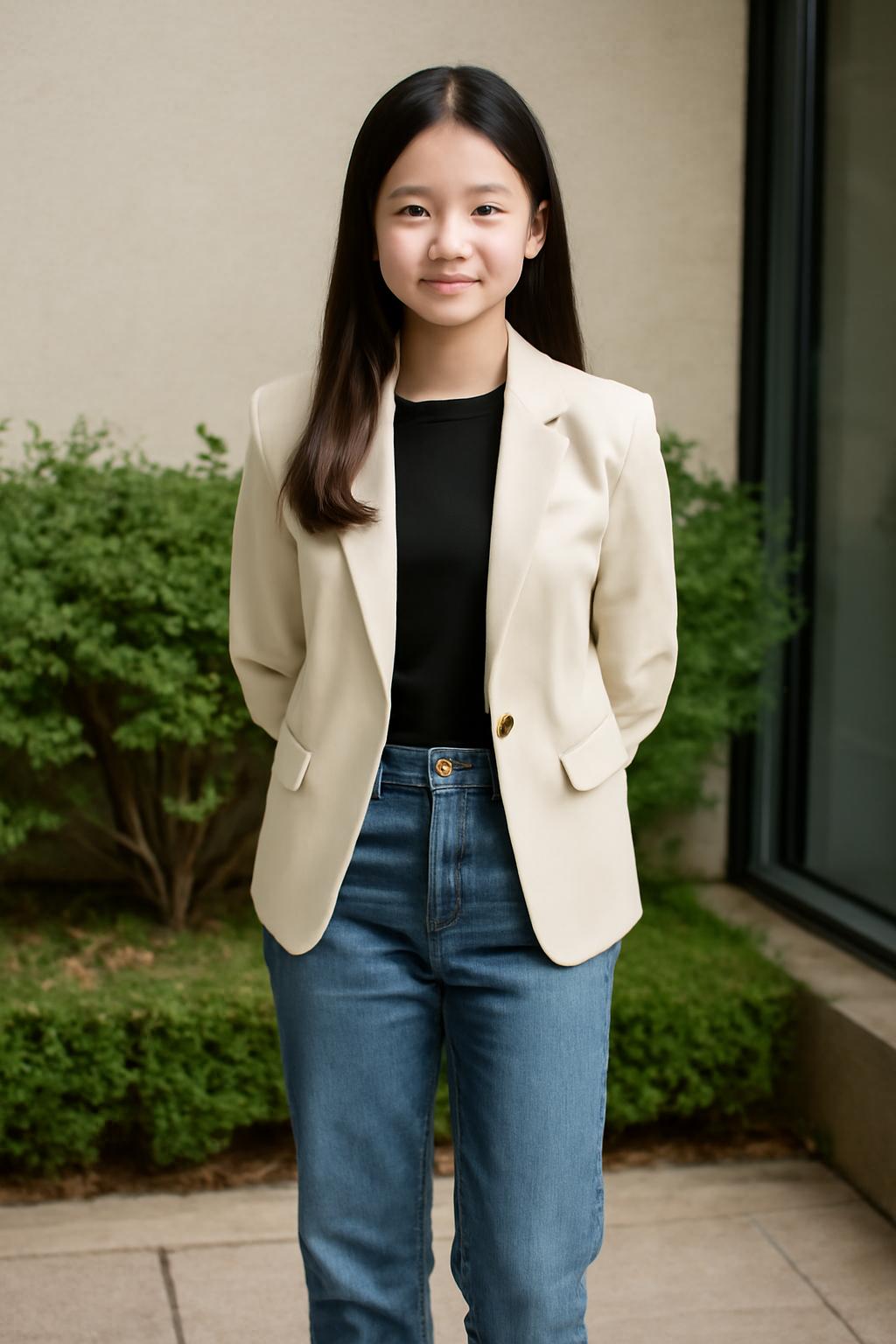 중학생 하객룩 청바지